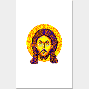 Icon of Christ 16bit - Pixel Art Macintosh II Posters and Art